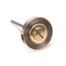 From The Anvil Polished Bronze Round Thumbturn Set (Beehive)
