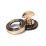 From The Anvil Polished Bronze Round Thumbturn Set (Beehive)