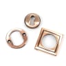 From The Anvil Polished Bronze Round Escutcheon (Square)