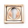From The Anvil Polished Bronze Round Euro Escutcheon (Square)