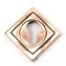 From The Anvil Polished Bronze Round Euro Escutcheon (Square)