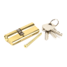 From The Anvil Lacquered Brass 35/45 5pin Euro Cylinder KA