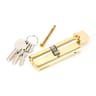 From The Anvil Lacquered Brass 45/45 5pin Euro Cylinder/Thumbturn