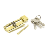 From The Anvil Lacquered Brass 35/35 5pin Euro Cylinder/Thumbturn KA