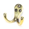 From The Anvil Aged Brass Celtic Double Robe Hook