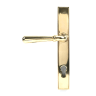 From The Anvil Polished Brass Newbury Slimline Lever Espag. Lock Set