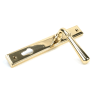 From The Anvil Polished Brass Newbury Slimline Lever Espag. Lock Set