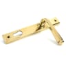 From The Anvil Polished Brass Avon Slimline Lever Espag. Lock Set