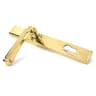 From The Anvil Polished Brass Avon Slimline Lever Espag. Lock Set