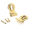 From The Anvil Polished Brass 50mm Euro Door Pull (Back to Back fixings)