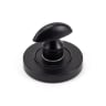 From The Anvil Matt Black Round Thumbturn Set (Plain)