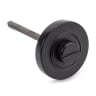From The Anvil Matt Black Round Thumbturn Set (Plain)