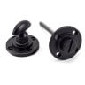 From The Anvil Matt Black Round Thumbturn Set (Art Deco)