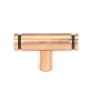 From The Anvil Polished Bronze Kelso T-Bar