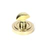 From The Anvil Polished Brass Round Thumbturn Set (Art Deco)