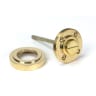 From The Anvil Polished Brass Round Thumbturn Set (Art Deco)