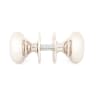 From the Anvil Mushroom Mortice/Rim Knob Set Polished Nickel