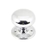 From the Anvil Mushroom Mortice/Rim Knob Set Polished Chrome