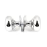 From the Anvil Mushroom Mortice/Rim Knob Set Polished Chrome