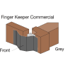 Astro FingerKeeper Front Finger Protection Door Guard 1960mm Grey