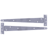 No. 121 Medium Tee Hinge 450mm Zinc Plated (Pair)