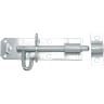 A Perry No.2A Medium Brenton Pattern Padlock Bolt 300mm Zinc Plated