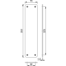 ARRONE Anti-Microbial Coated Fingerplate 350 x 75mm