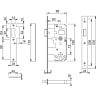 ARRONE Mortice Latch Case AR8101-S-60-SSS