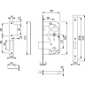 Arrone Euro Profile Mortice Deadlock Case AR8102-S-60-SSS