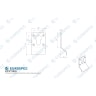 Eurospec Steelworx Euro Cylinder Pull 78 x 44mm Satin Stainless Steel