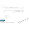 Eurospec Steelworx Flush Bolt 204 x 20mm Bright Stainless Steel
