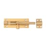Frisco Straight Barrel Bolt Heavy Duty 102mm x 38mm Polished Brass