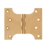 Frisco Parliament Hinge 102 x 76 x 127 x 4mm Polished Brass Pack of 2