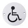 Frisco Disabled Symbol 75mm FD60 Satin Aluminium