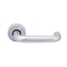 Frisco Lever on Round Rose Door Handle 19mm Satin Anodised Aluminium