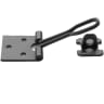 A Perry No.HS610 Wire Hasp and Staple 100mm Black
