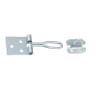 A Perry No.S610 Wire Hasp and Staple 75mm Zinc Plated