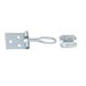 A Perry No.S610 Wire Hasp and Staple 100mm Zinc Plated