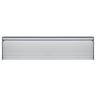 300mm Letterplate Metal Anti Vandal 40-80mm - Silver Flap/Silver Frame