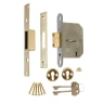 ERA Viscount 5 Lever Security Deadlock 2 1/2 inch / 65mm  Polished Brass