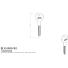 Eurospec Door Security Bolt Key 35mm Blue