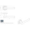 Serozzetta Philadelphia Lever on Rose Satin Chrome