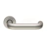 Eurospec Safety Round Bar Lever on Round Rose 19mm Satin Anodised Aluminium