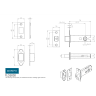 Eurospec Easi-T3 Lever Sashlock 76mm Satin Stainless Steel