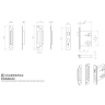 Eurospec Easi-T Euro Profile Sashlock 76mm Stainless Brass