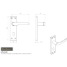 Eurospec Easi-T5 Lever Sashlock 64mm Stainless Brass