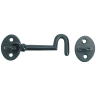 A Perry No.37 Traditional Cast Cabin Hook 100mm Black