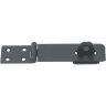 A Perry No.HS617 Safety Hasp and Staple 75mm Black
