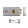 Legge B2136.SV Rim Lock with latch and deadbolt Silver
