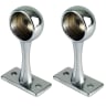 Sapphire Wardrobe Rail End Hanging Bracket 25mm Chrome (Pack of 2)